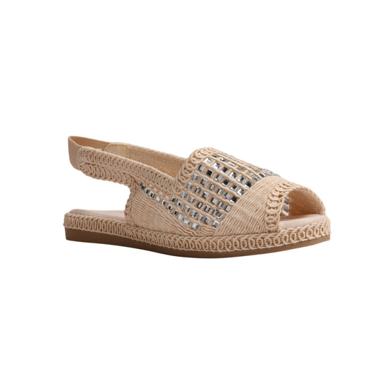 Crochet Sandal with Rhinestones