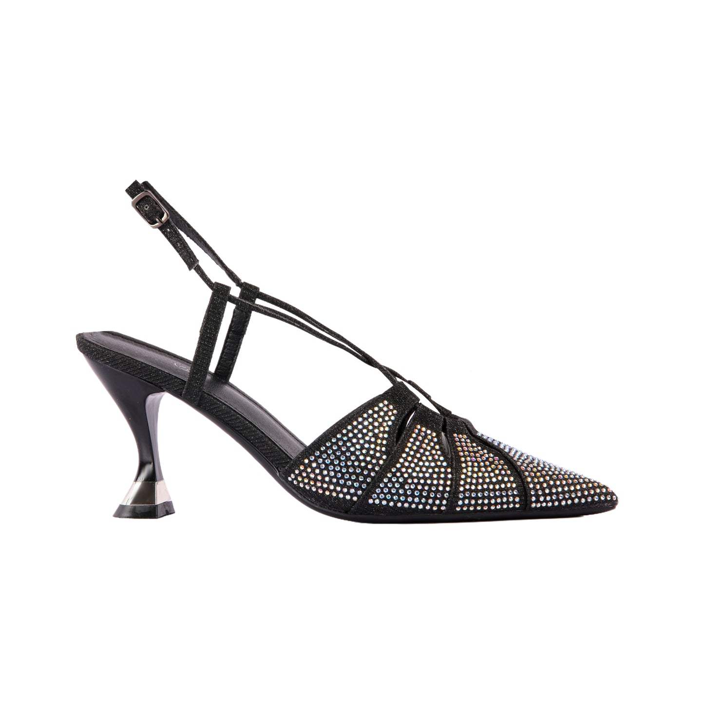 Pointed Toe Strass High Heels