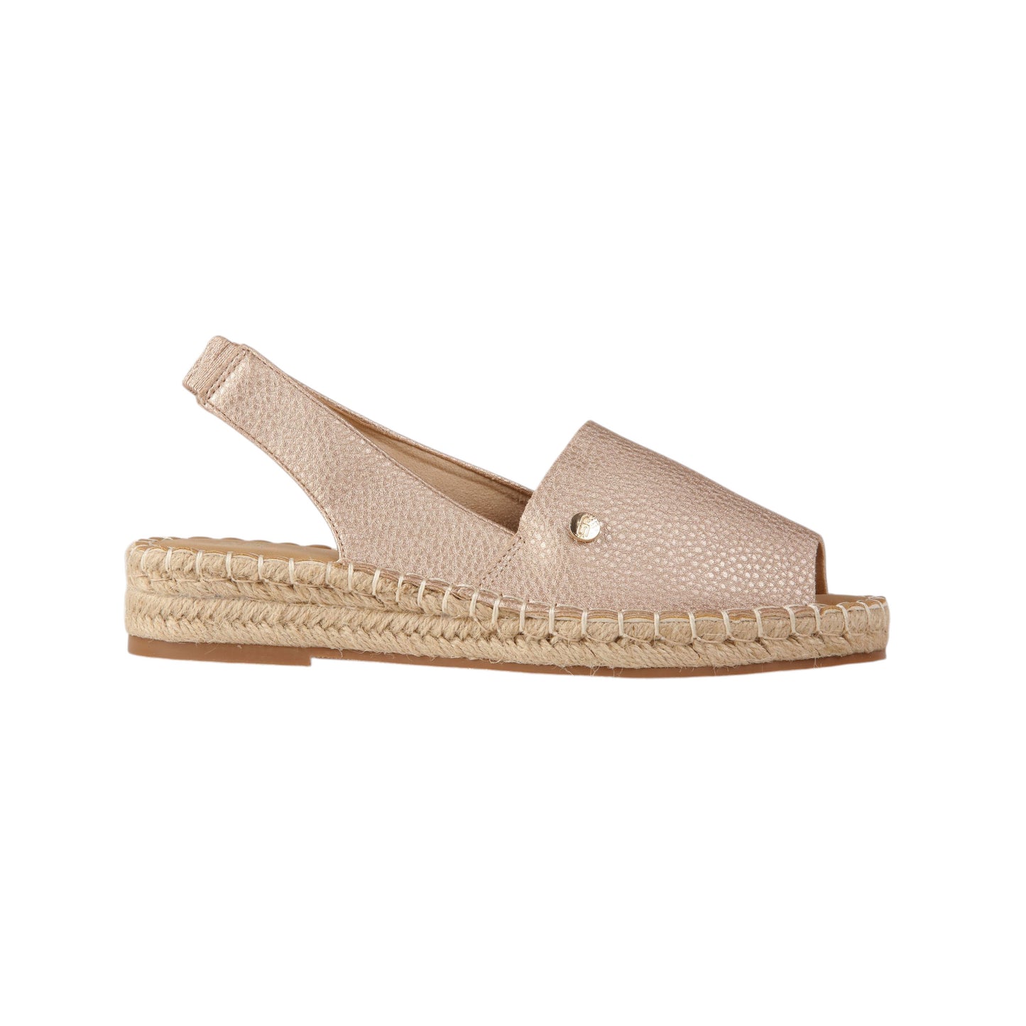 Burlap Outsole Flat Sandal