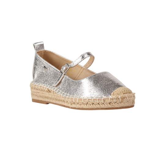 Burlap Outsole Shiny Shoes