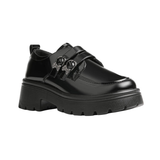 Front Buckle Patent Leather Loafer