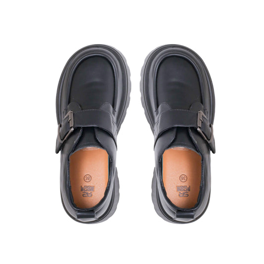 Chunky Sole Upper Buckle Loafer