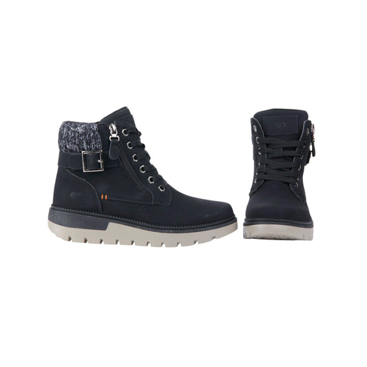 Suede Leather Combat Boot