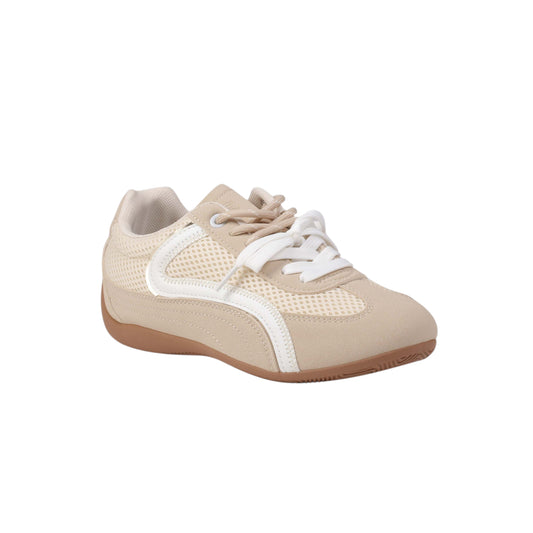 Trendy Suede Leather Flat Sneakers