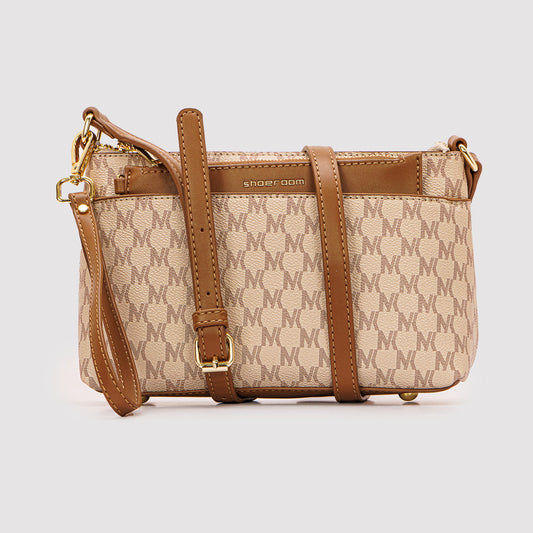 حقيبة كروس مطبوعة مع محفظة صغيرة