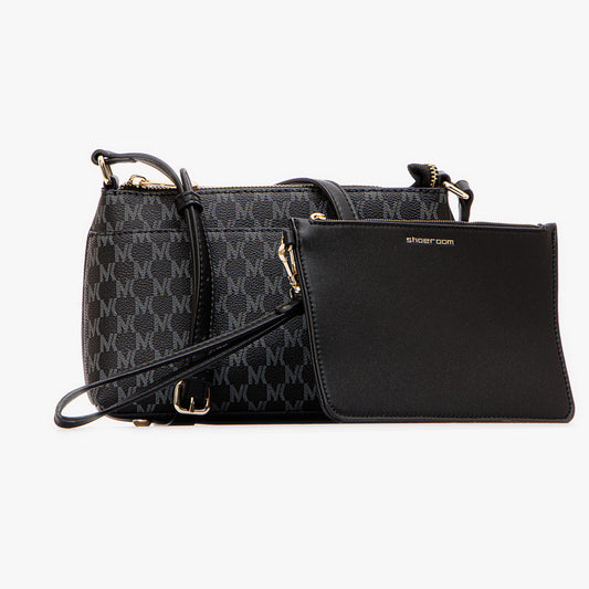 حقيبة كروس مطبوعة مع محفظة صغيرة