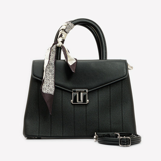 حقيبة يد بإغلاق مغناطيسي مع وشاح