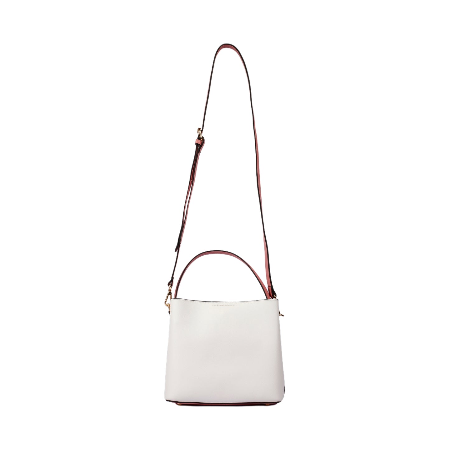 Bi-Color Handbag with Long Strap