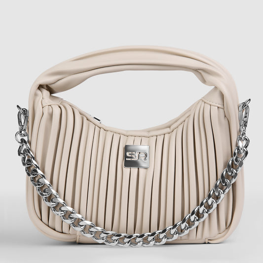 حقيبة يد مضلعة مع سلسلة قابلة للتعديل