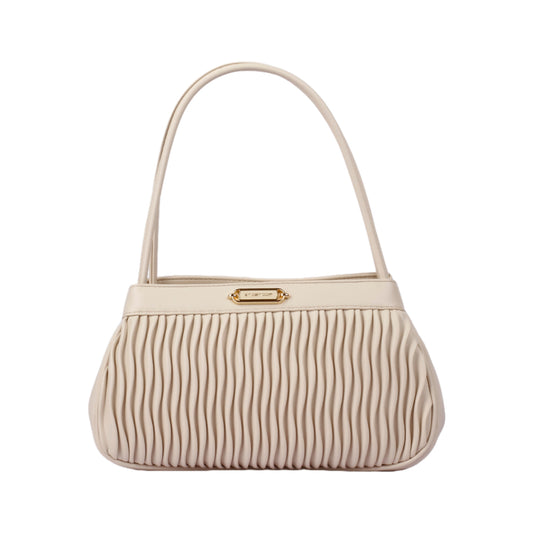 حقيبة يد جلدية كلاسيكية مموجة