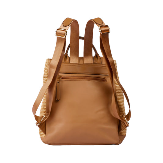 حقيبة ظهر جلدية عادية