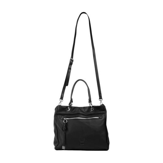Flexible Leather Handbag with Strap