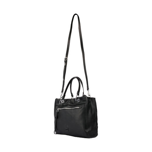 Flexible Leather Handbag with Strap