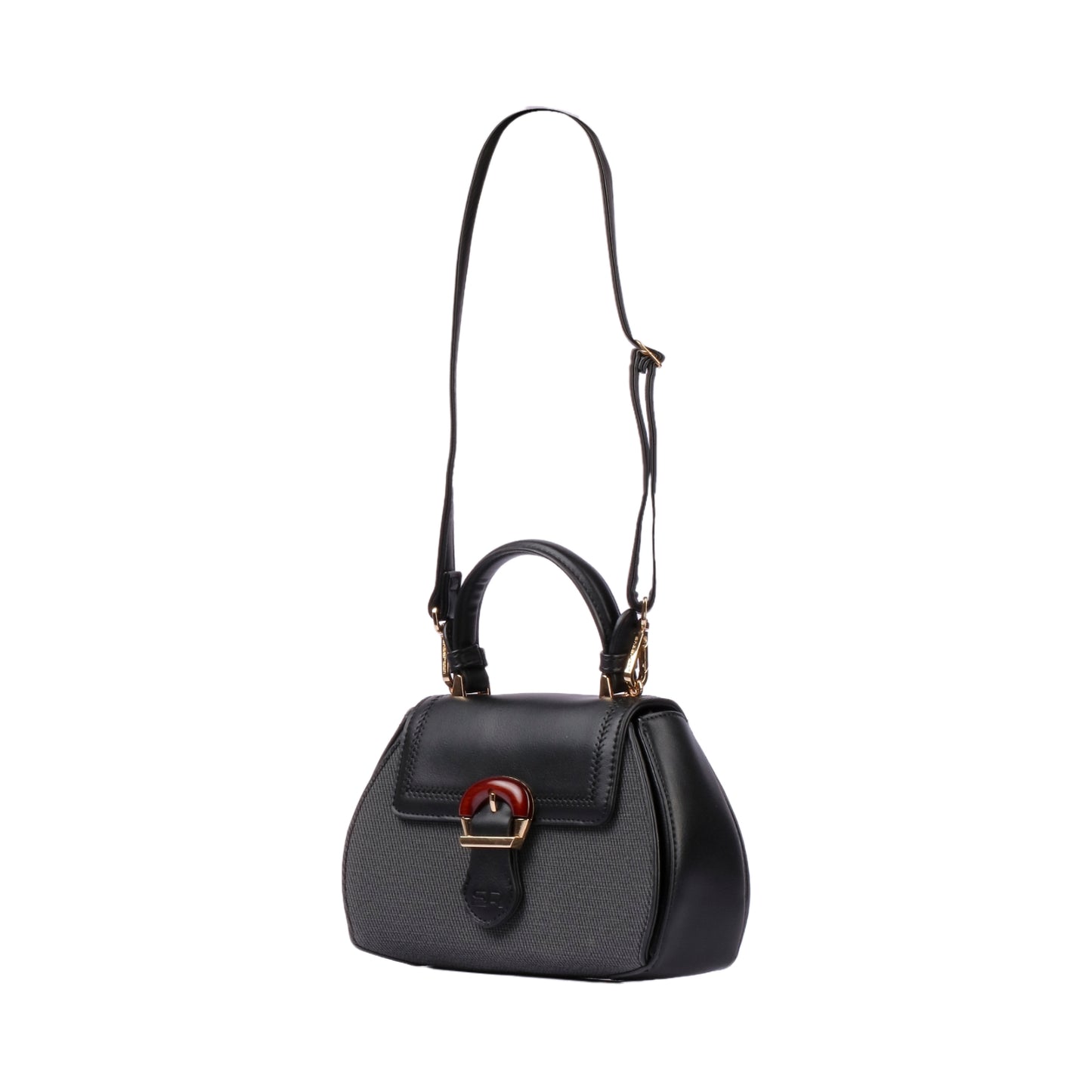 Front Buckle Handbag with Strap