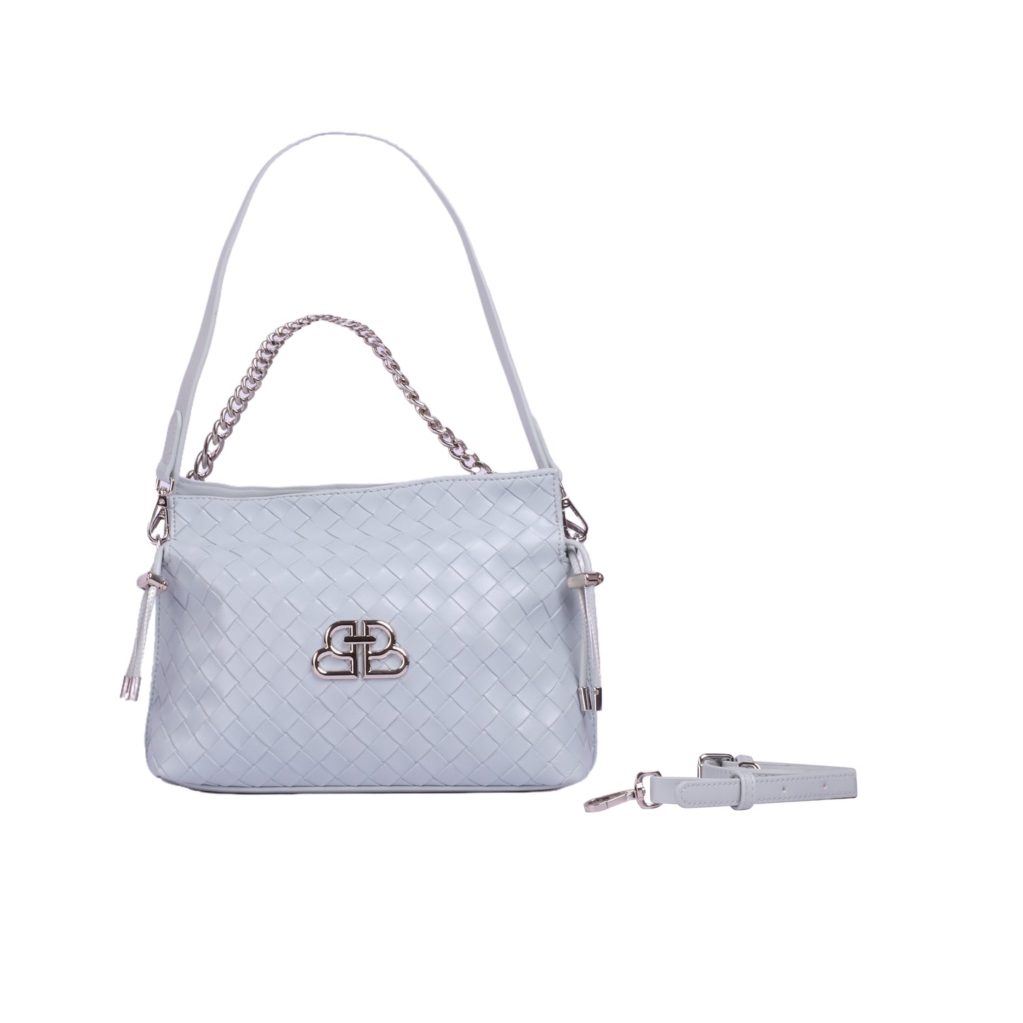 Chic Shoulder Bag with Extra Strap & Chain