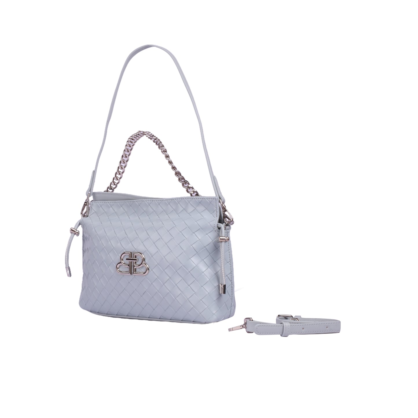 Chic Shoulder Bag with Extra Strap & Chain