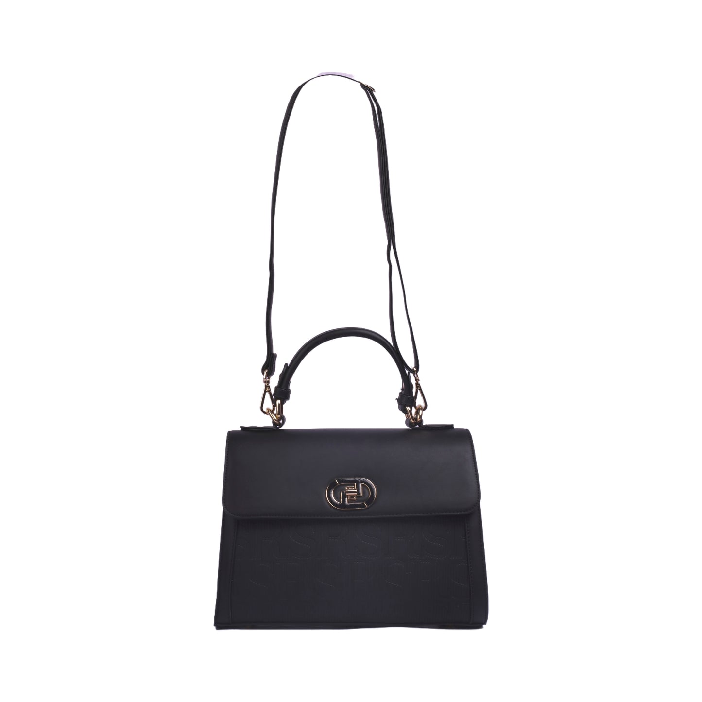 Twist Lock Handbag with Strap