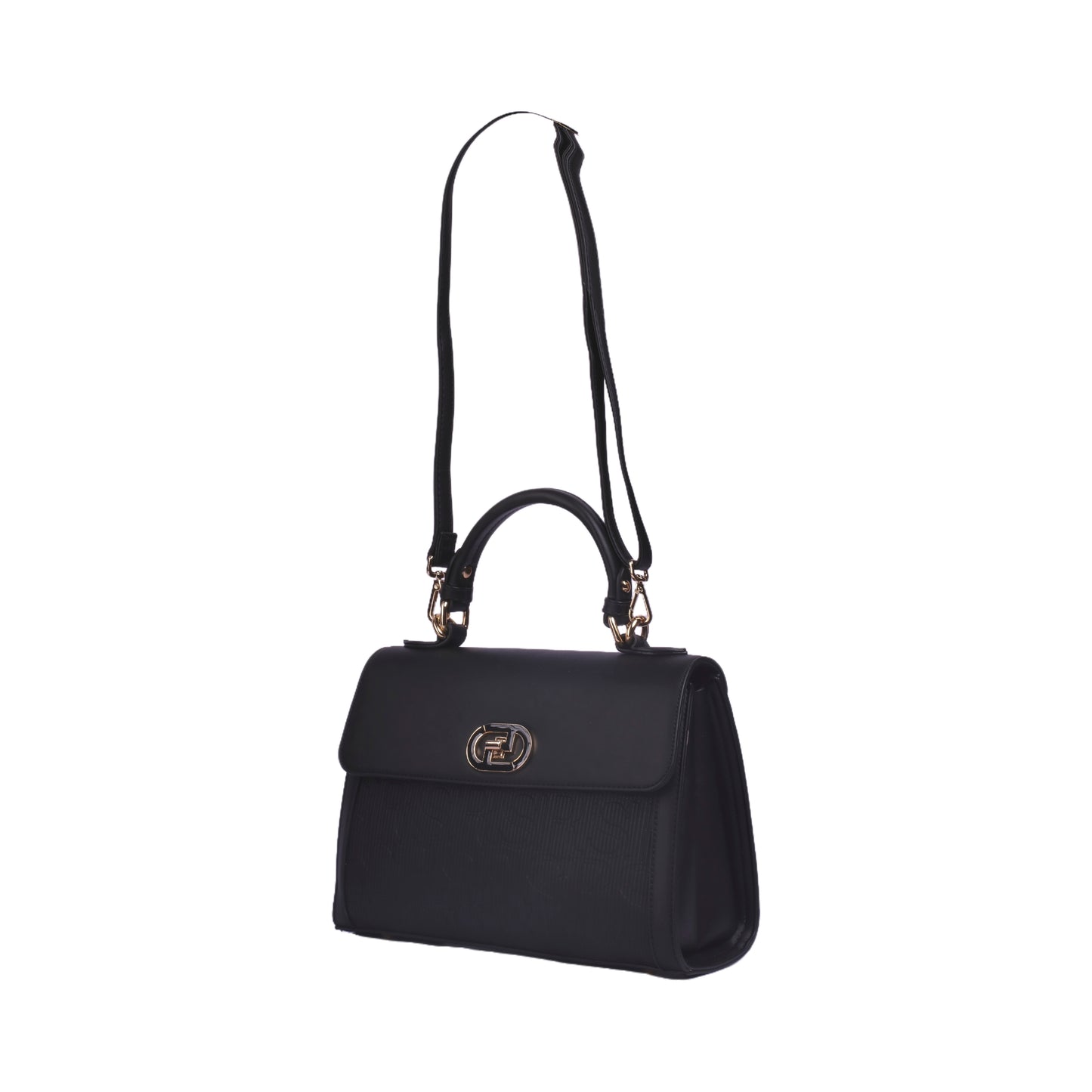 Twist Lock Handbag with Strap