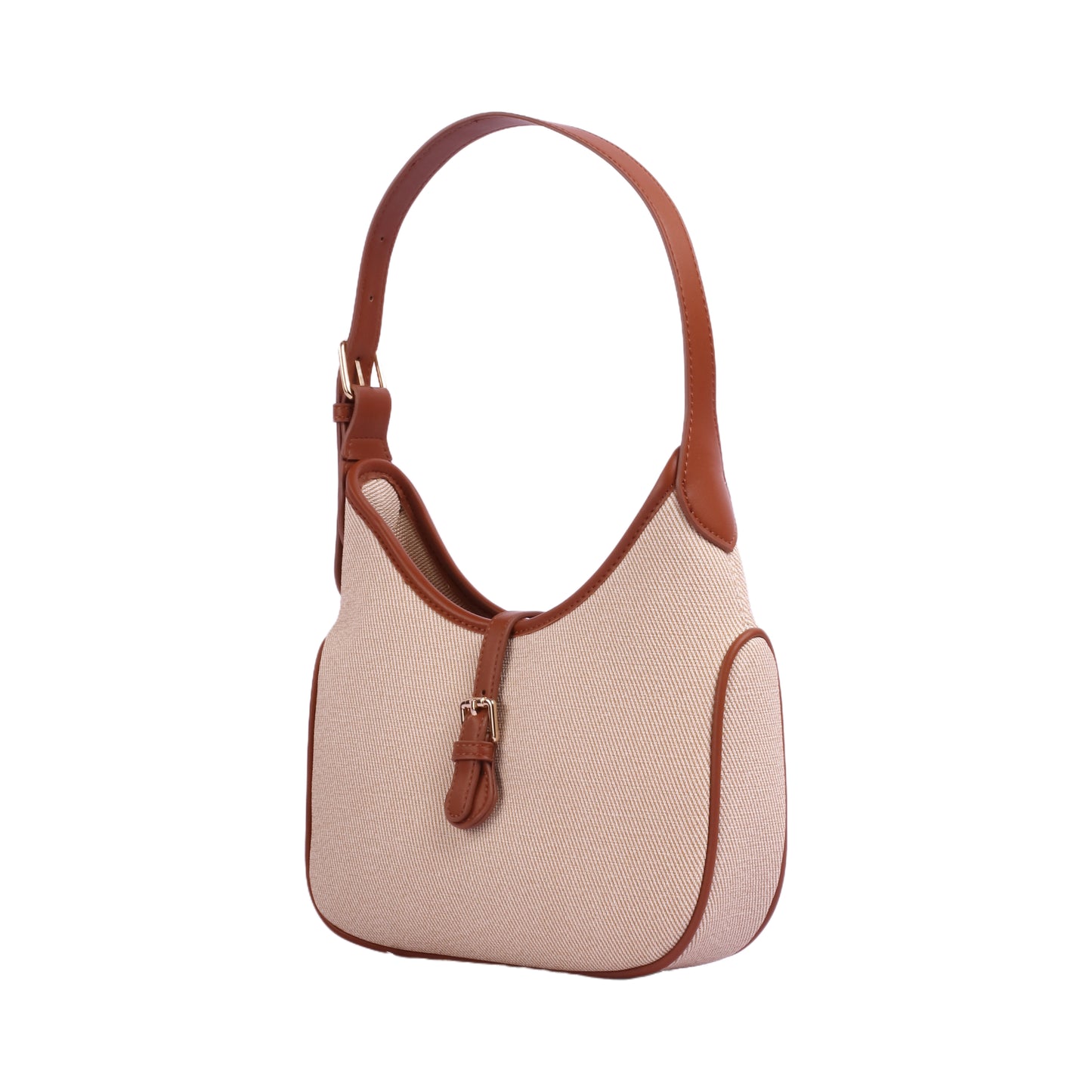 Front Decorative Buckle Shoulder Bag