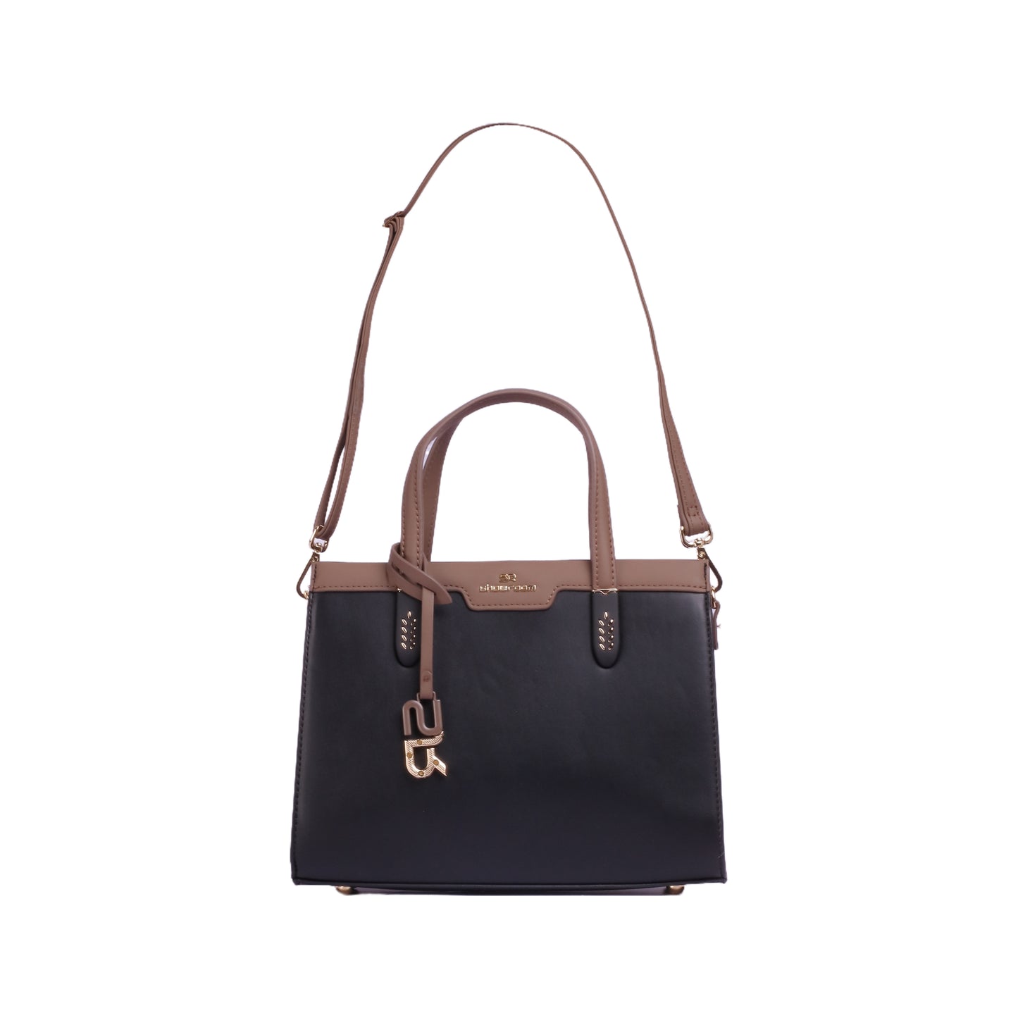 Bi-Tone Handbag with Strap