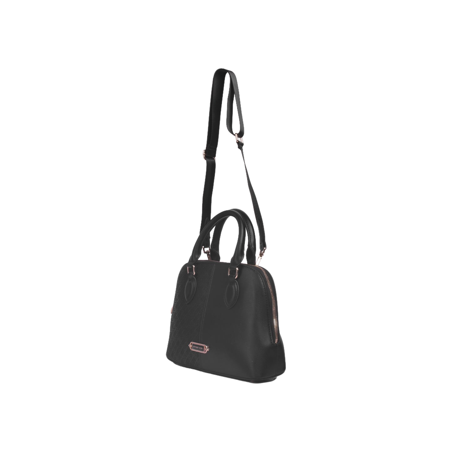 Half Embossed Leather Handbag