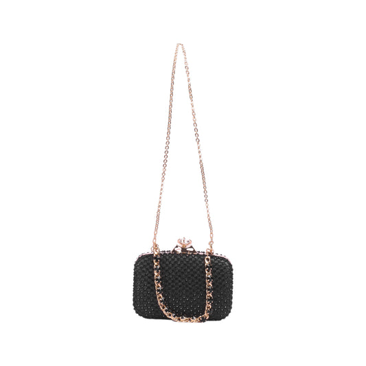 Soiree Strass Clutch with Long Chain