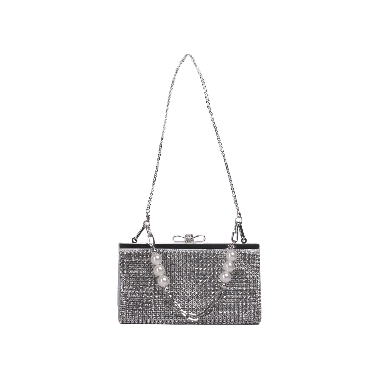 Elegant Strass Clutch with Chain