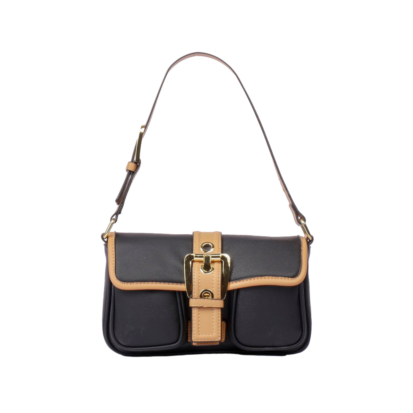 Middle Buckle Shoulder Bag