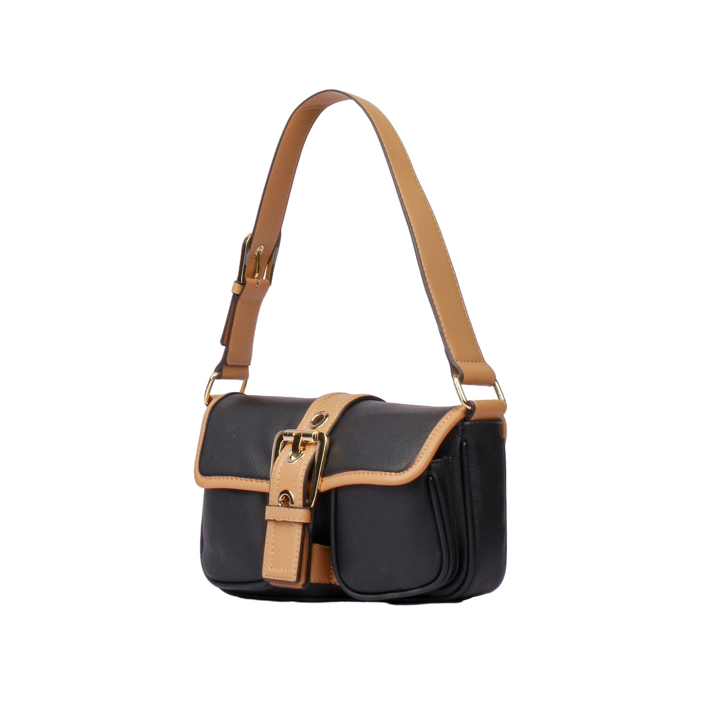 Middle Buckle Shoulder Bag