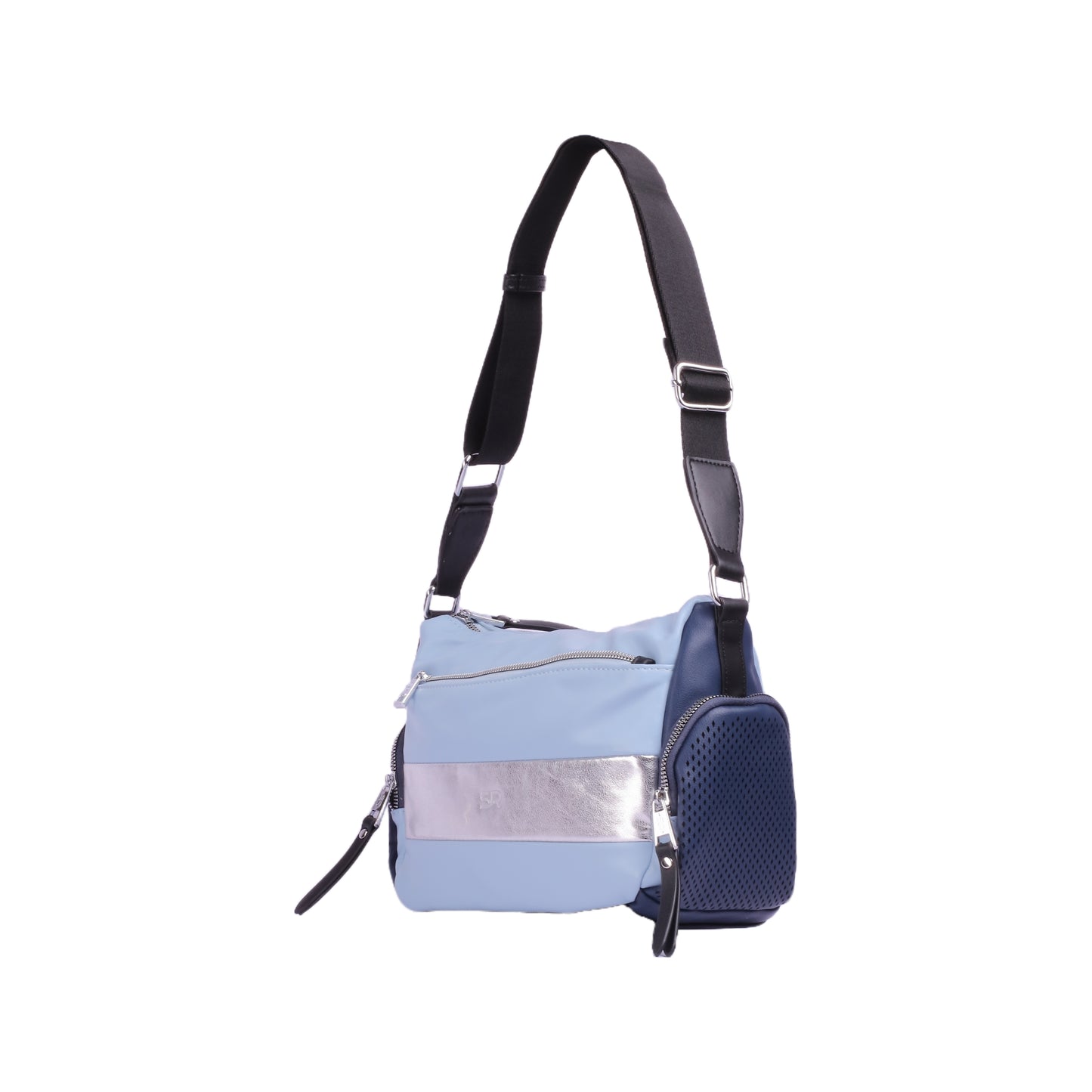 Side Zipper Pockets Cross-Body Bag