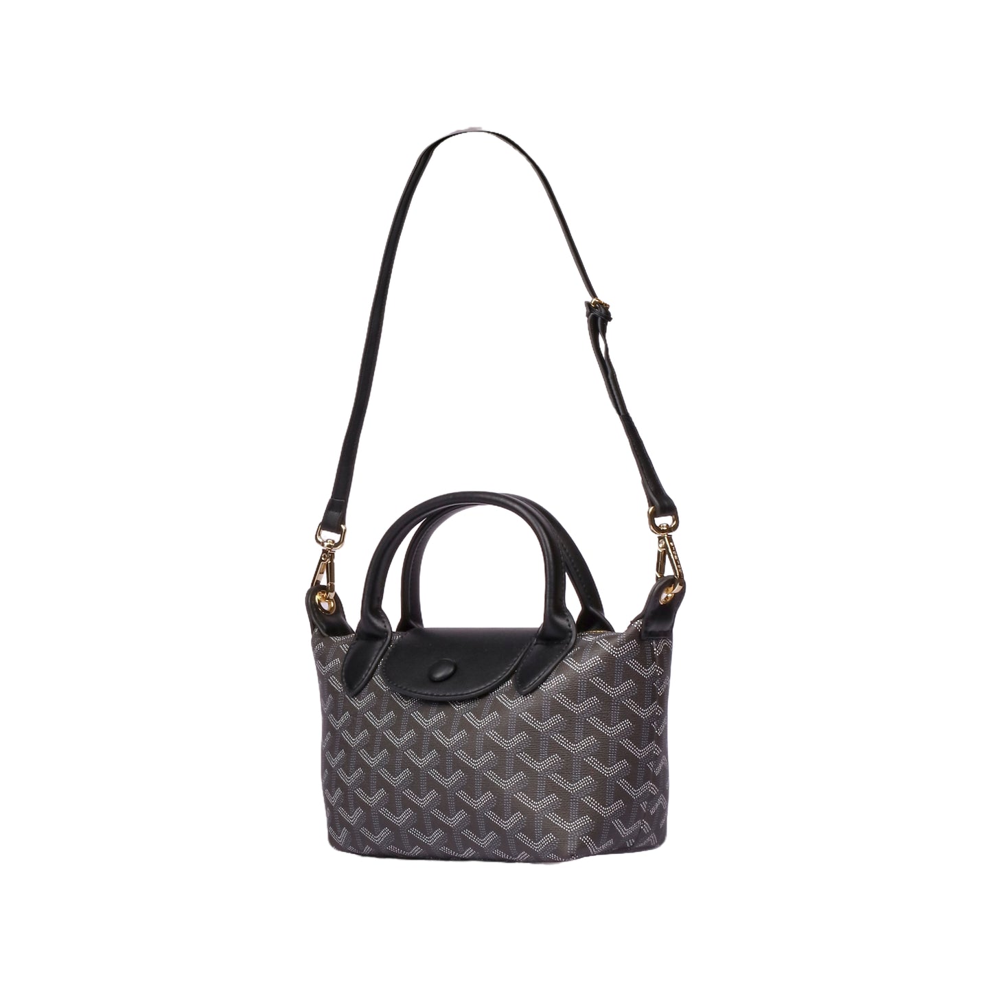 Small Printed Leather Tote Bag