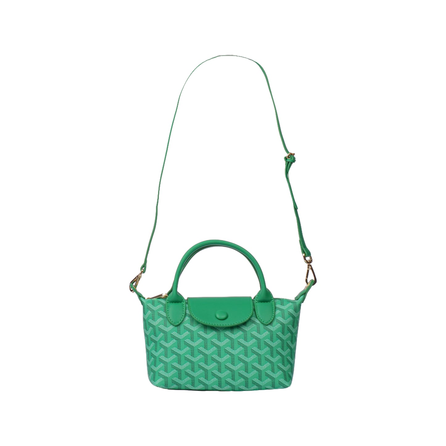 Small Printed Leather Tote Bag