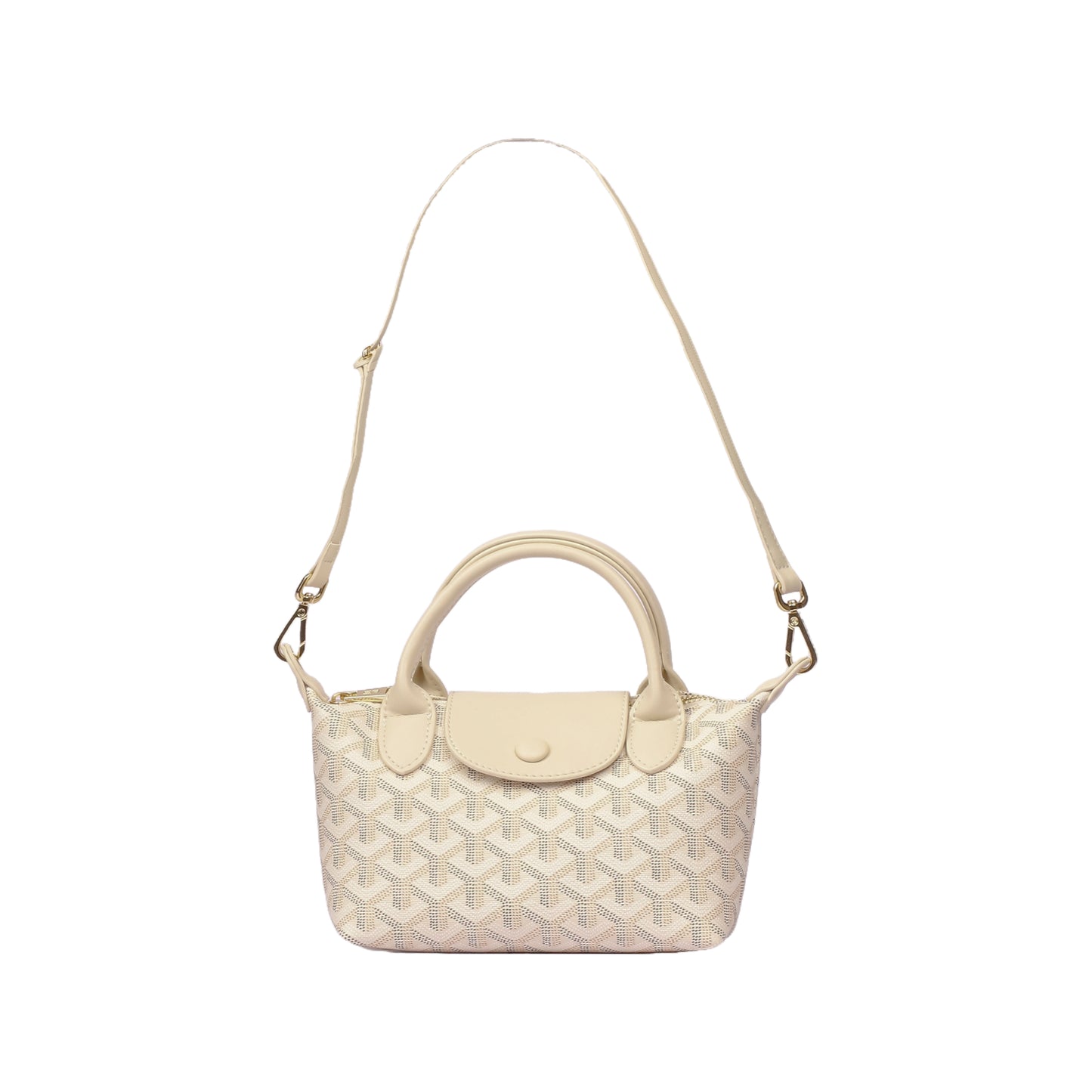 Small Printed Leather Tote Bag