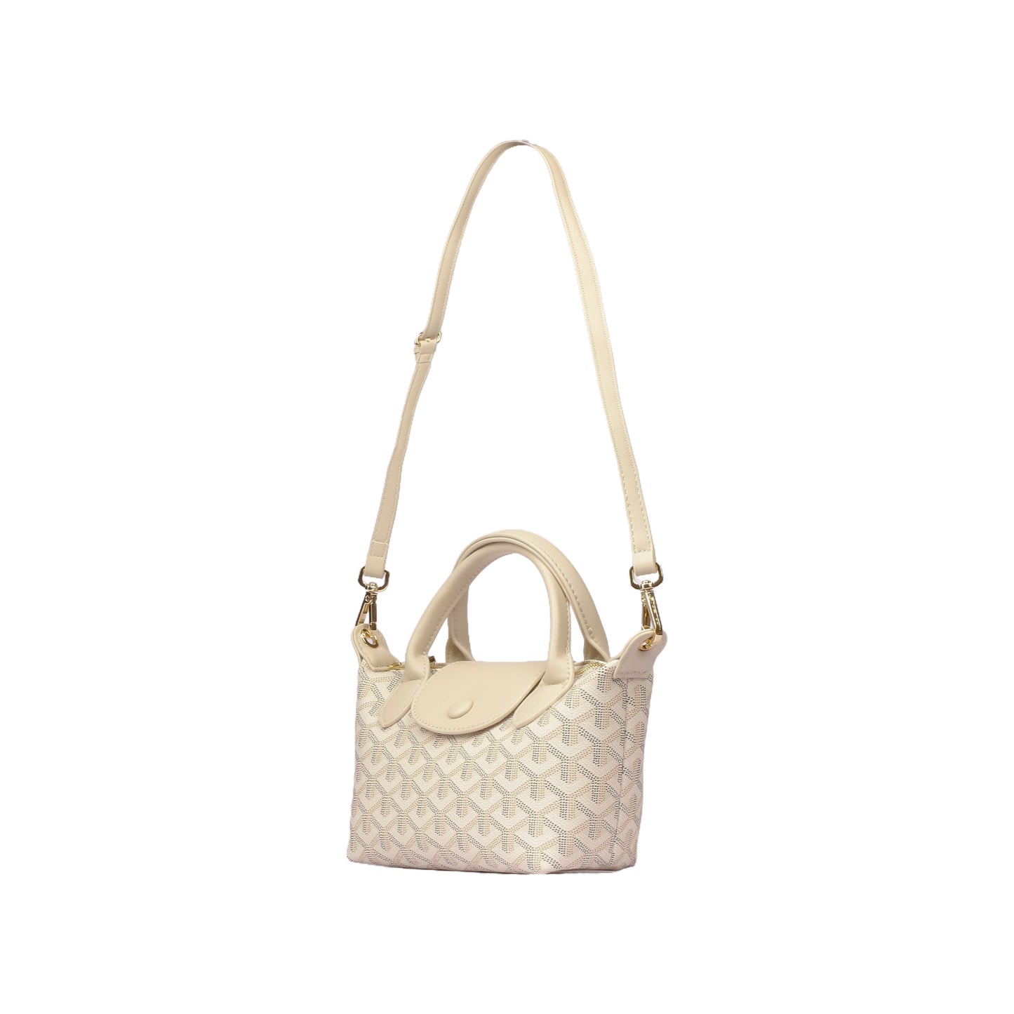 Small Printed Leather Tote Bag
