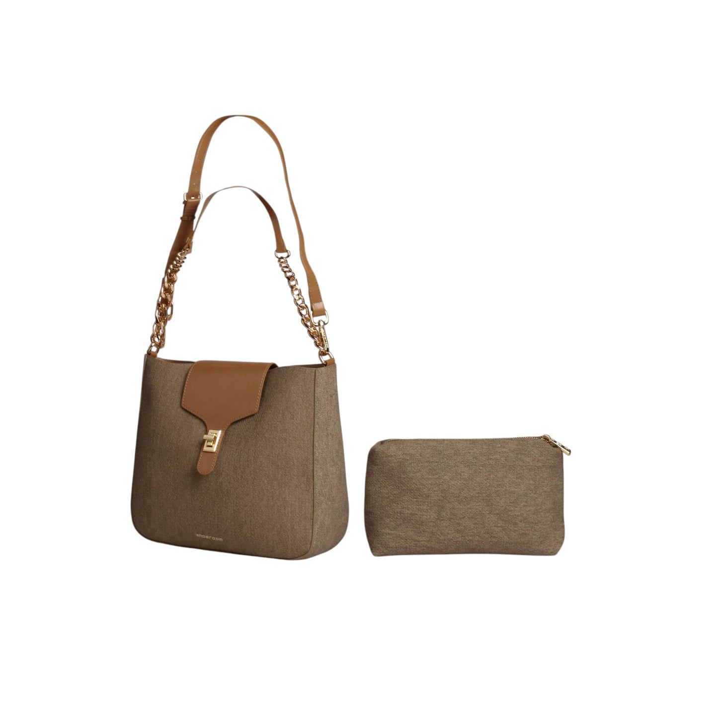 Casual Shoulder Bag with Clutch