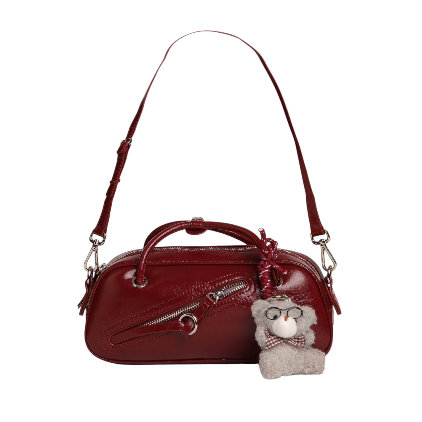 Terendy Diagonal Zip Handbag