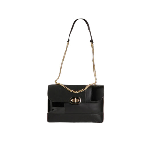 Chic Twist Lock Shoulder Bag