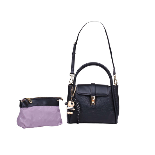 Flap Handbag with Pouch