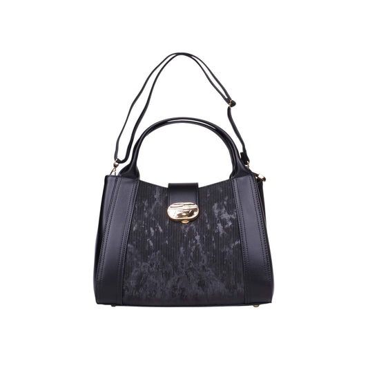 Comfy Textured Leather Handbag