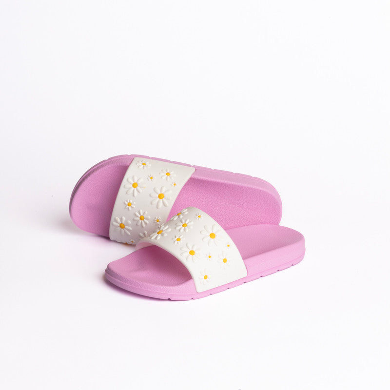 Flowers Upper Slides for Baby Girls