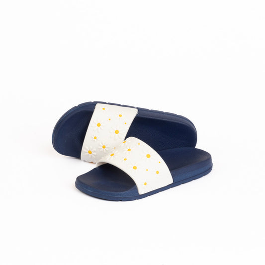 شبشب علوي مزين بالزهور للبنات الصغيرات