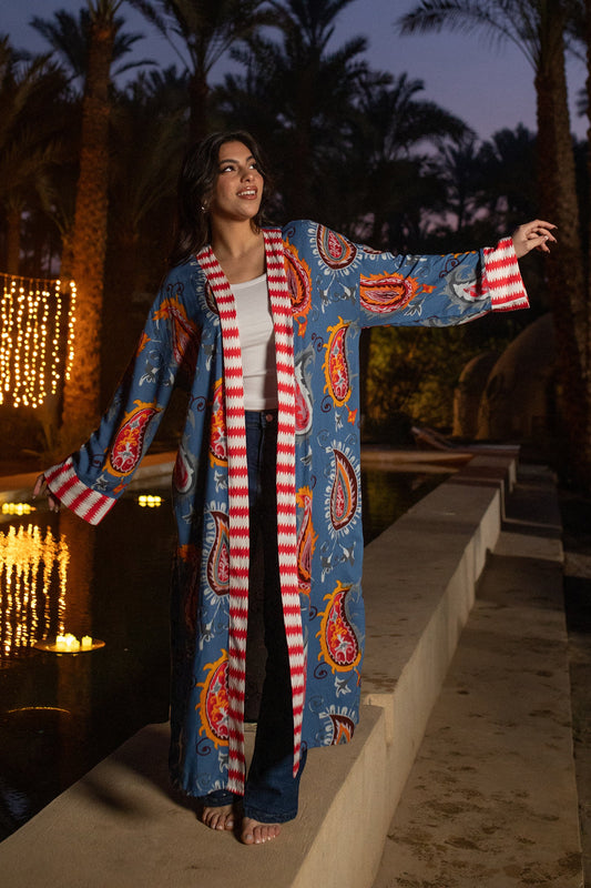 كيمونو فيسكوز ملون