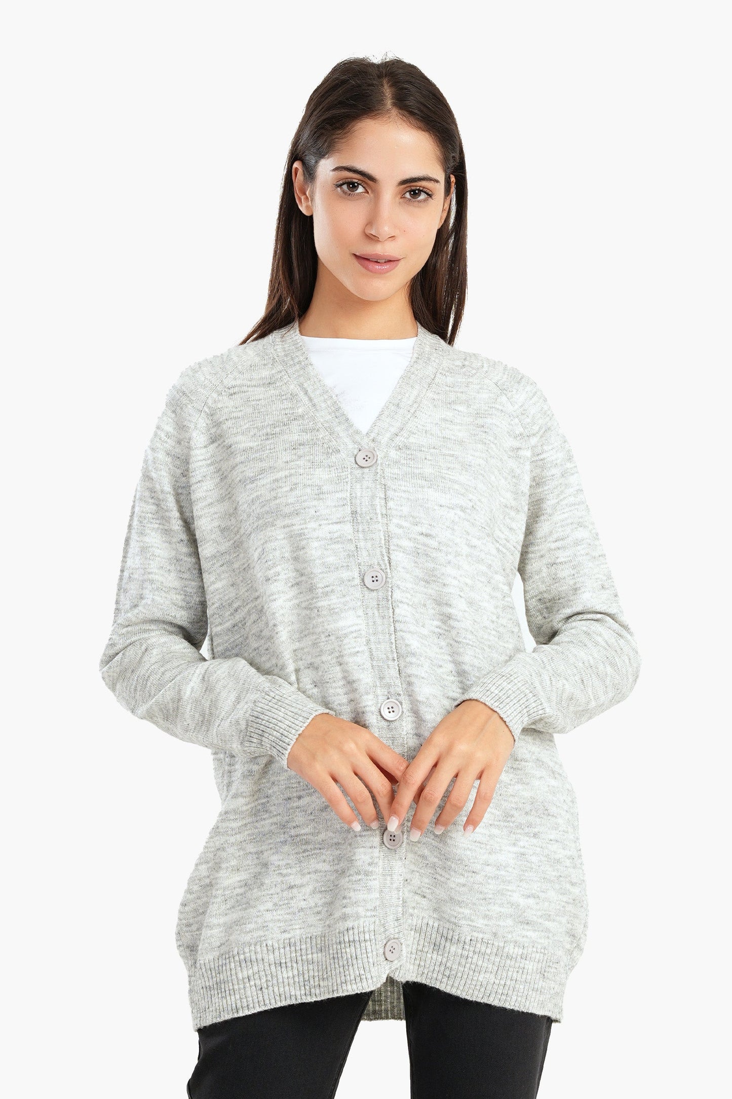 كارديجان مع زر للإغلاق