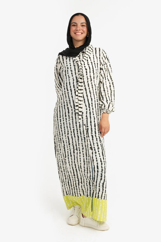 Rayon Printed Shirt Dress