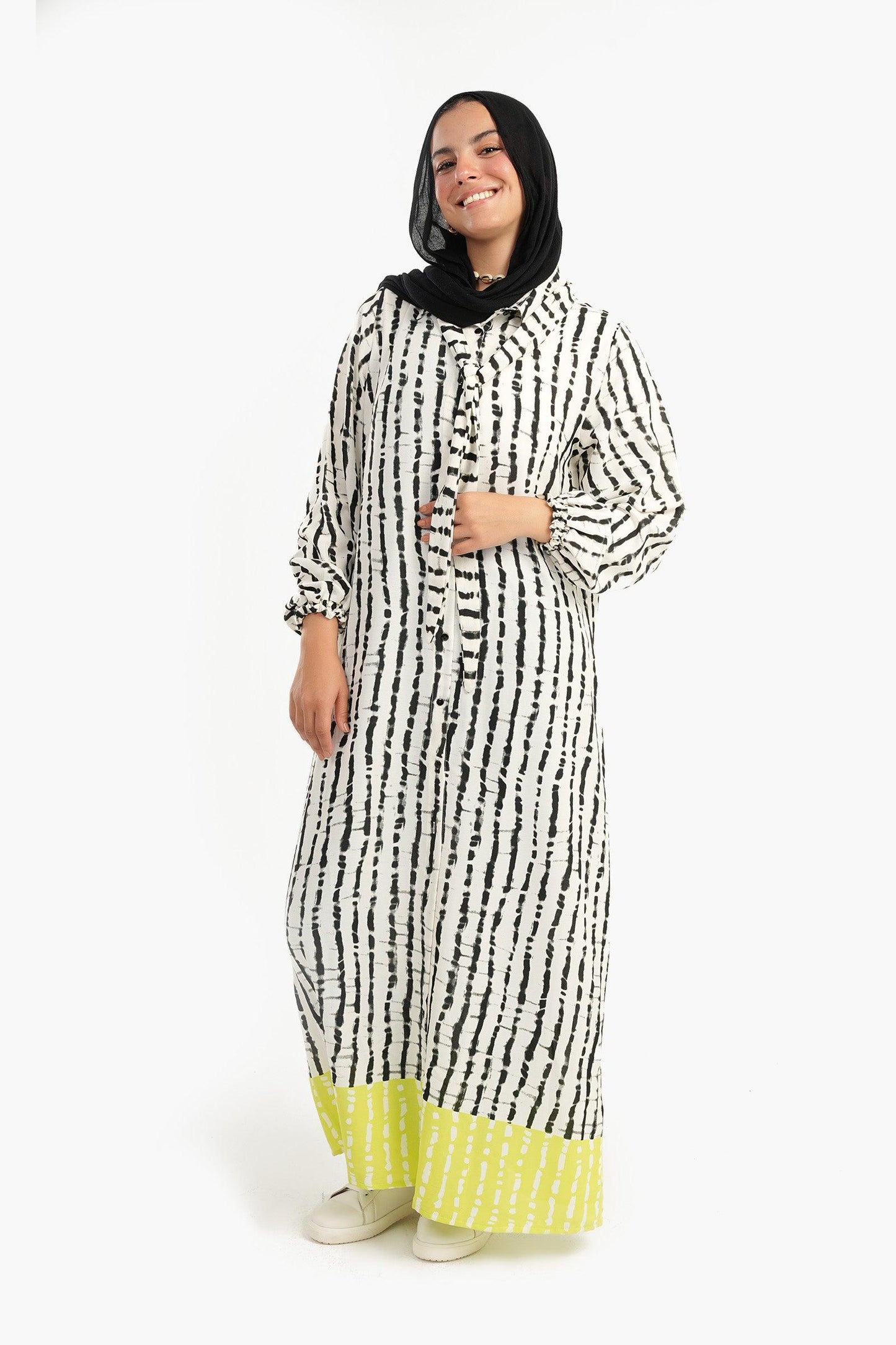 Rayon Printed Shirt Dress