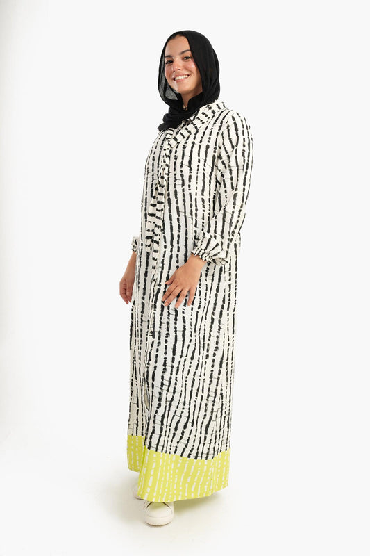 Rayon Printed Shirt Dress