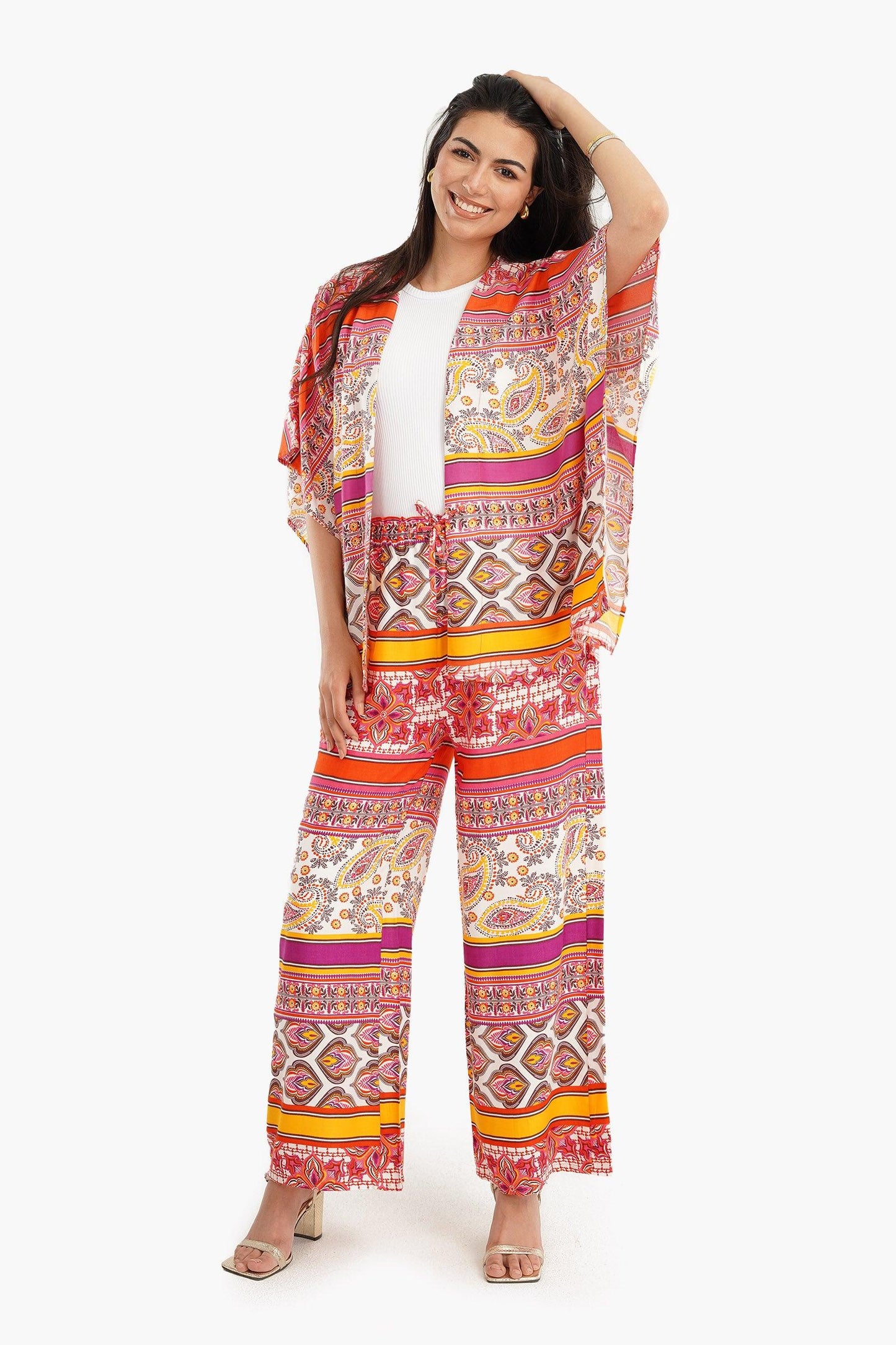 كيمونو بأكمام خفاش 3/4