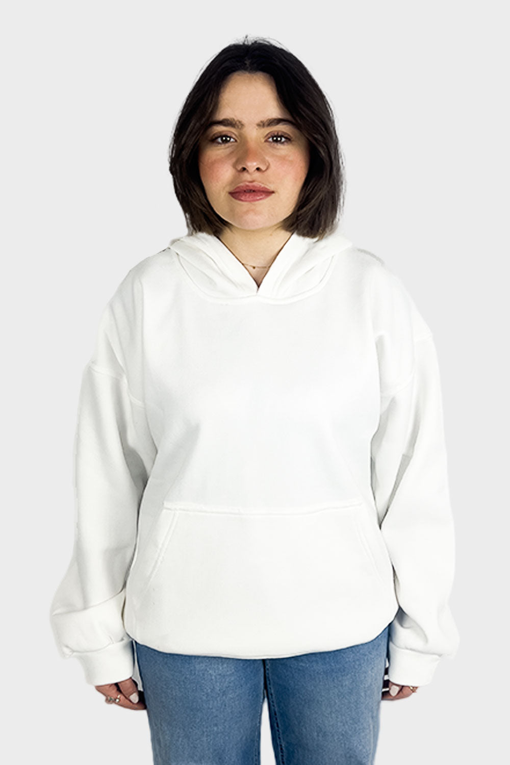 White Oversized Hoodie