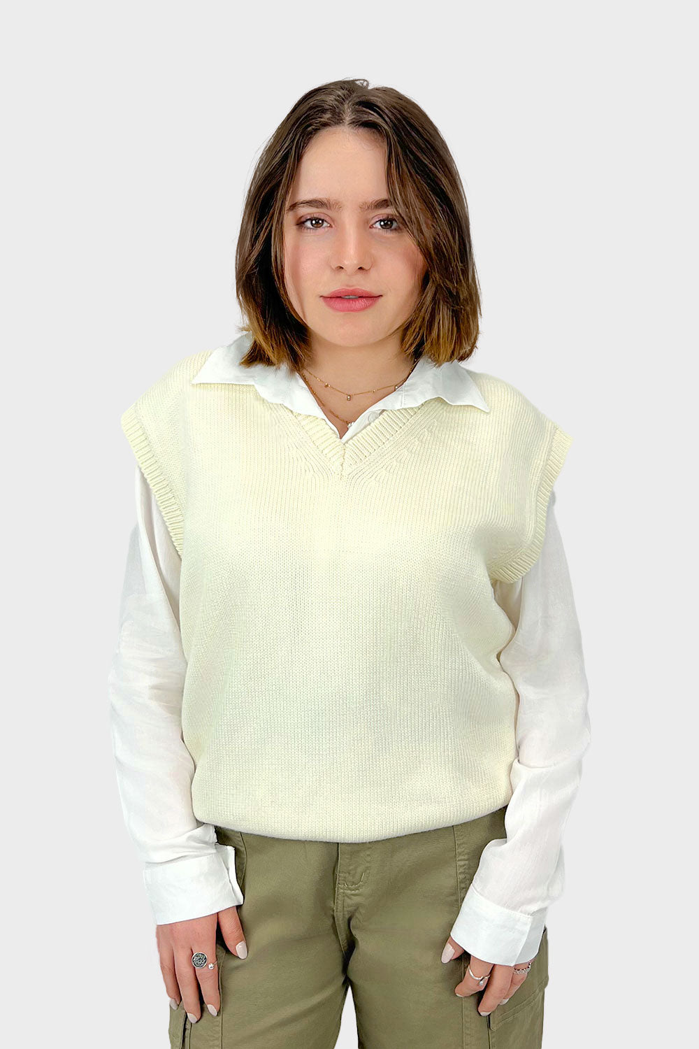 Off White Classic Vest