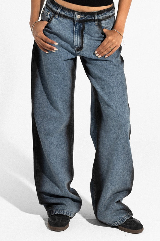 بنطال جينز كحلي كرايون